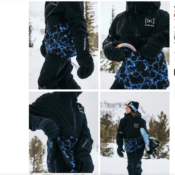 Burton AK Kimmy GORE-TEX 2L Anorak Jacket True Black / Glow - Women's Small -NWT - Picture 5 of 13